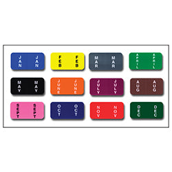 File Right Month Labels - Ringbook - Full Set (12) 12 / PK