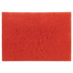 Low-Speed Buffer Floor Pads 5100, 28 x 14, Red, 10/Carton