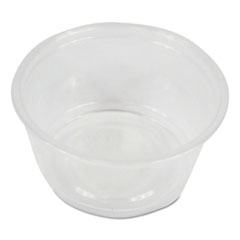 Souffle/Portion Cups, 2 oz, Polypropylene, Clear, 20 Cups/Sleeve, 125 Sleeves/Carton