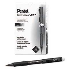 Twist-Erase EXPRESS Mechanical Pencil, 0.9 mm, HB (#2), Black Lead, Black Barrel, Dozen