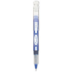 Finito! Porous Point Pen, Stick, Extra-Fine 0.4 mm, Blue Ink, Blue/Silver/Clear Barrel