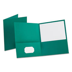 Leatherette Two Pocket Portfolio, 8.5 x 11, Teal/Teal, 10/Pack