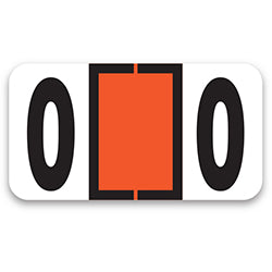 File Right Number Labels - Roll #0 500 / RL