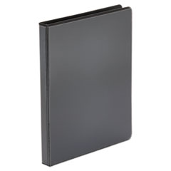 Economy Round Ring View Binder, 3 Rings, 0.5" Capacity, 11 x 8.5, Black