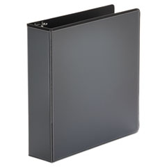 Economy Round Ring View Binder, 3 Rings, 2" Capacity, 11 x 8.5, Black