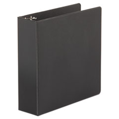 Economy Non-View Round Ring Binder, 3 Rings, 3" Capacity, 11 x 8.5, Black