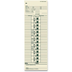 Time Clock Cards, Replacement for 10-100312/1950-9301/K14-36981D, One Side, 3.5 x 10.5, 500/Box