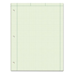 Engineering Computation Pads, Cross-Section Quad Rule (5 sq/in, 1 sq/in), Black/Green Cover, 100 Green-Tint 8.5 x 11 Sheets