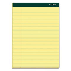 Double Docket Ruled Pads, Narrow Rule, 100 Canary-Yellow 8.5 x 11.75 Sheets, 6/Pack