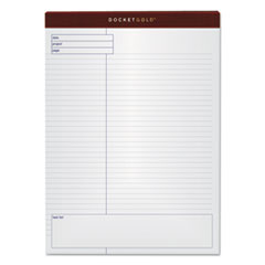 Docket Gold Planning Pads, Project-Management Format, Quadrille Rule (4 sq/in), 40 White 8.5 x 11.75 Sheets, 4/Pack