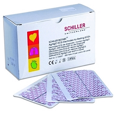 Bio-Adhesive electrodes SCHILLER-Tabs brand, (box of 1,000 pcs)