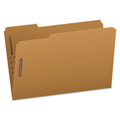 Kraft Fastener Folders, 1/3-Cut Tabs, 2 Fasteners, Legal Size, Kraft Exterior, 50/Box