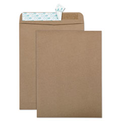 Recycled Brown Kraft Redi-Strip Envelope, #10 1/2, Cheese Blade Flap, Redi-Strip Closure, 9 x 12, Brown Kraft, 100/Box