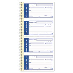 Write 'n Stick Phone Message Book, Two-Part Carbonless, 4.75 x 2.75, 4 Forms/Sheet, 200 Forms Total