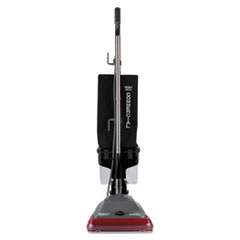 TRADITION Upright Vacuum SC689A, 12" Cleaning Path, Gray/Red/Black