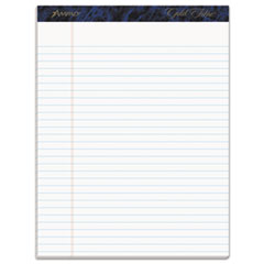 Gold Fibre Quality Writing Pads, Wide/Legal Rule, 50 White 8.5 x 11.75 Sheets, Dozen