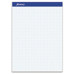 Quad Double Sheet Pad, Quadrille Rule (4 sq/in), 100 White 8.5 x 11.75 Sheets