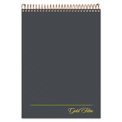 Gold Fibre Wirebound Project Notes Pad, Project-Management Format, Gray Cover, 70 White 8.5 x 11.75 Sheets