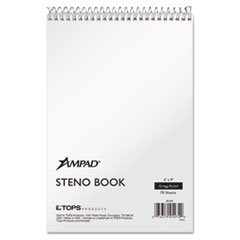 Steno Pads, Gregg Rule, Tan Cover, 70 White 6 x 9 Sheets