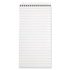 Reporter’s Notepad, Wide/Legal Rule, White Cover, 70 White 4 x 8 Sheets, 12/Pack