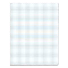 Quadrille Pads, Quadrille Rule (5 sq/in), 50 White 8.5 x 11 Sheets