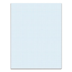 Quadrille Pads, Quadrille Rule (10 sq/in), 50 White 8.5 x 11 Sheets