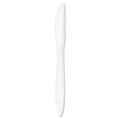 Style Setter Mediumweight Plastic Knives, White, 1000/Carton