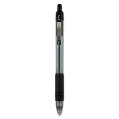 Z-Grip Ballpoint Pen, Retractable, Medium 1 mm, Black Ink, Clear/Black Barrel, 24/Pack