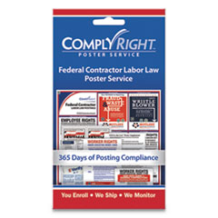 Labor Law Poster Service, "Federal Contractor Labor Law", 4 x 7