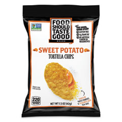 Tortilla Chips, Sweet Potato with Sea Salt, 1.5 oz, 24/Carton