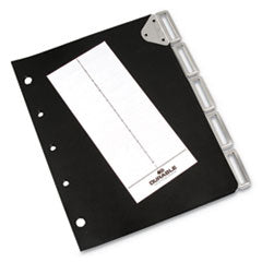 Catalog Rack Index, 5 Sections, Black