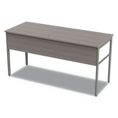 Urban Series Desk Workstation, 59" x 23.75" x 29.5", Ash