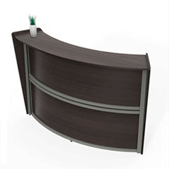 Reception Desk, 72 x 32 x 46, Mocha, Ships in 1-3 Business Days