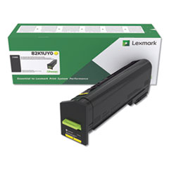 82K1UY0 Return Program Ultra High-Yield Toner, 55,000 Page-Yield, Yellow