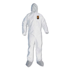 A45 Liquid/Particle Protection Surface Prep/Paint Coveralls, X-Large, White, 25/Carton