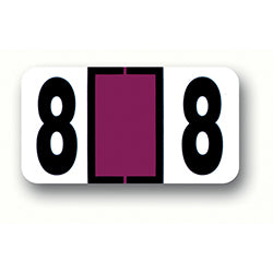 File Right Number Labels - Ringbook #8 240 / PK