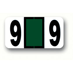 File Right Number Labels - Ringbook #9 240 / PK