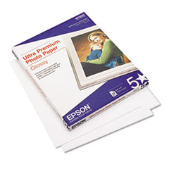 Ultra Premium Gloss Photo Paper, 11.8 mil, 8.5 x 11, Bright White, 50/Pack