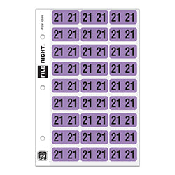 File Right Year Labels - Ringbook 2021 270 / PK