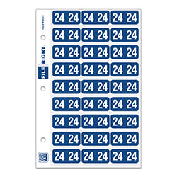 File Right Year Labels - Ringbook 2024 270 / PK