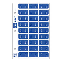 File Right Month Labels - Ringbook Jan 270 / PK