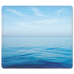 Recycled Mouse Pad, 9 x 8, Blue Ocean Design