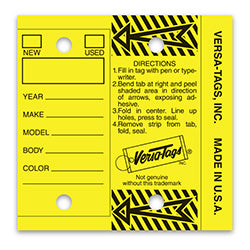 Key Tags - Yellow 250 / PK