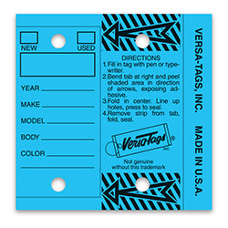 Key Tags - Blue 250 / PK