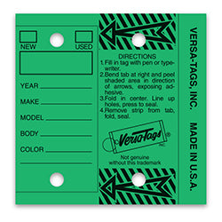 Key Tags - Green 250 / PK