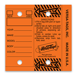 Key Tags - Orange 250 / PK