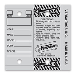 Key Tags - Gray 250 / PK