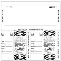 Blank Control Tags - White 125 / PK