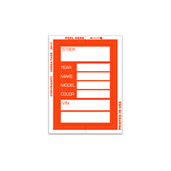 Kleer-Bak Stock Sticker - Orange 100 / PK