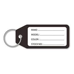 Plastic Key Tag - Black - Qty. 100 Per Box 100 / PK